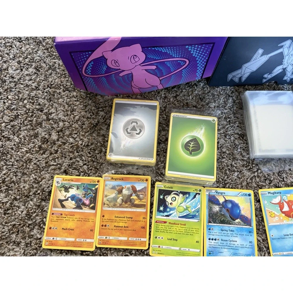 Pokemon Card Lot Reverse Holo Pikachu #28 Go + Lengendaries And Collectors Box